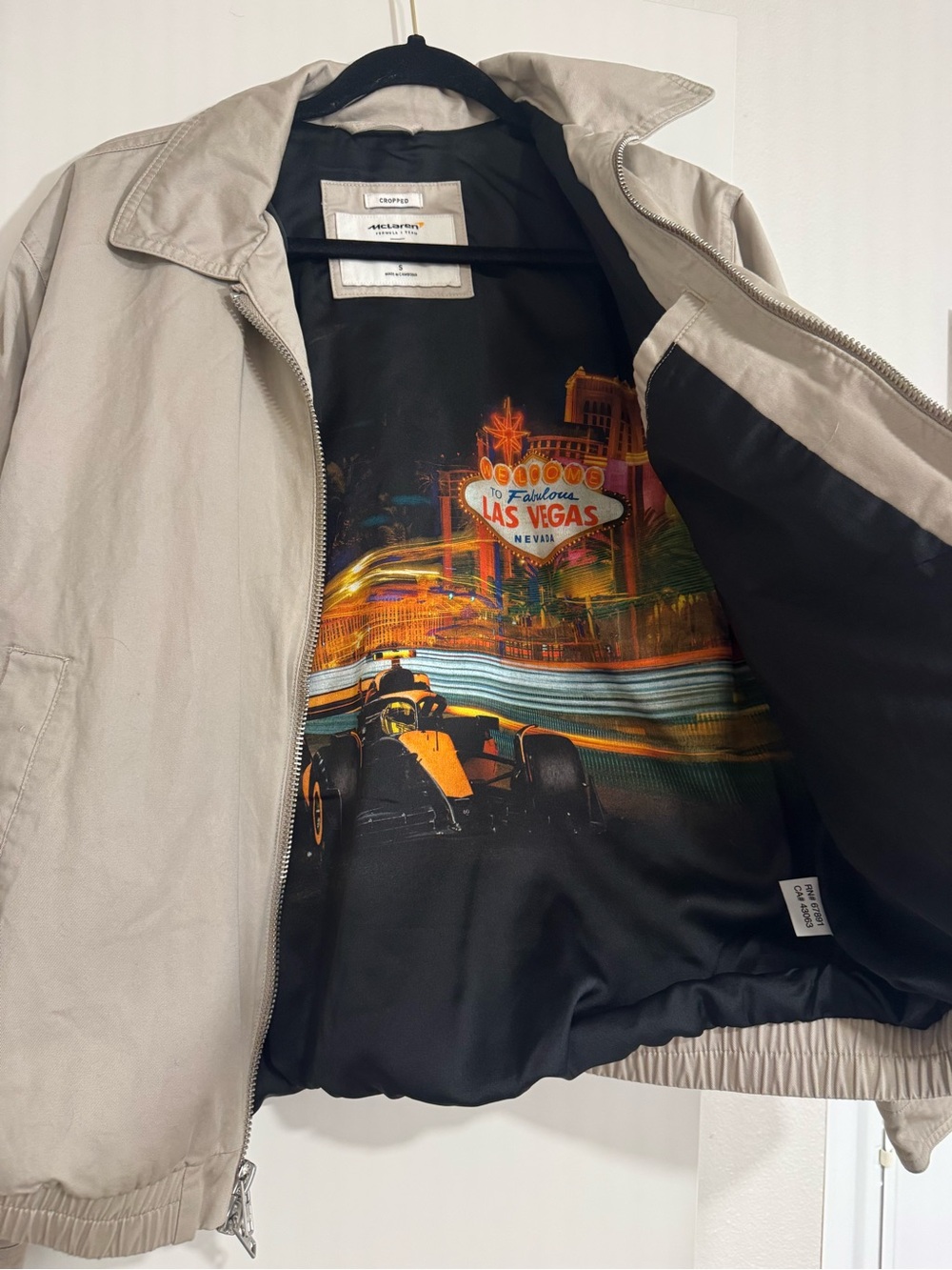 Abercrombie & Fitch Tan Zip-Front McLaren Jacket-S - Picture 3 of 4